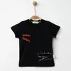 Hira T-Shirt Snap Baskılı Siyah