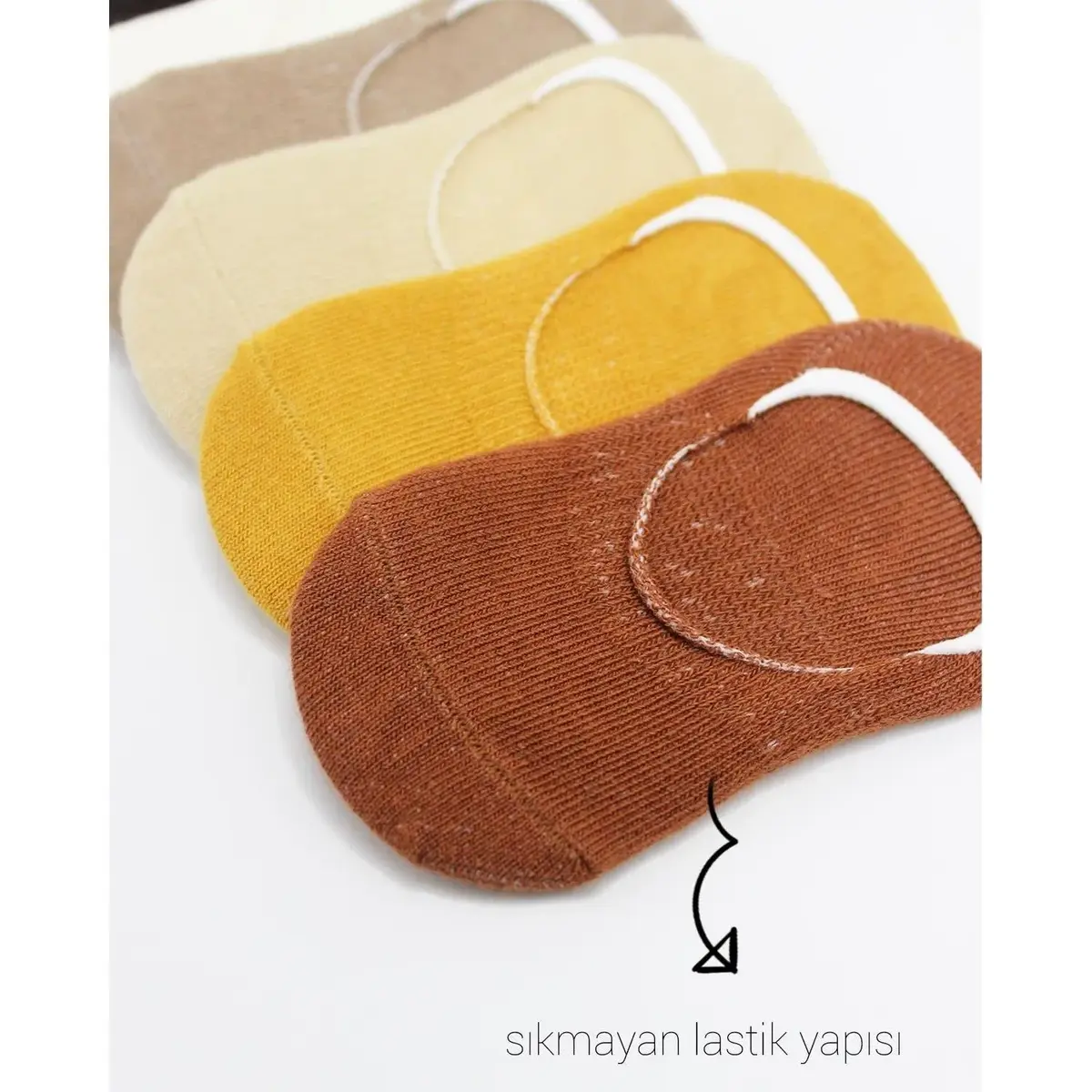 Bibaby Çorap Babet Silikonlu Bistyle 6lı Toprak