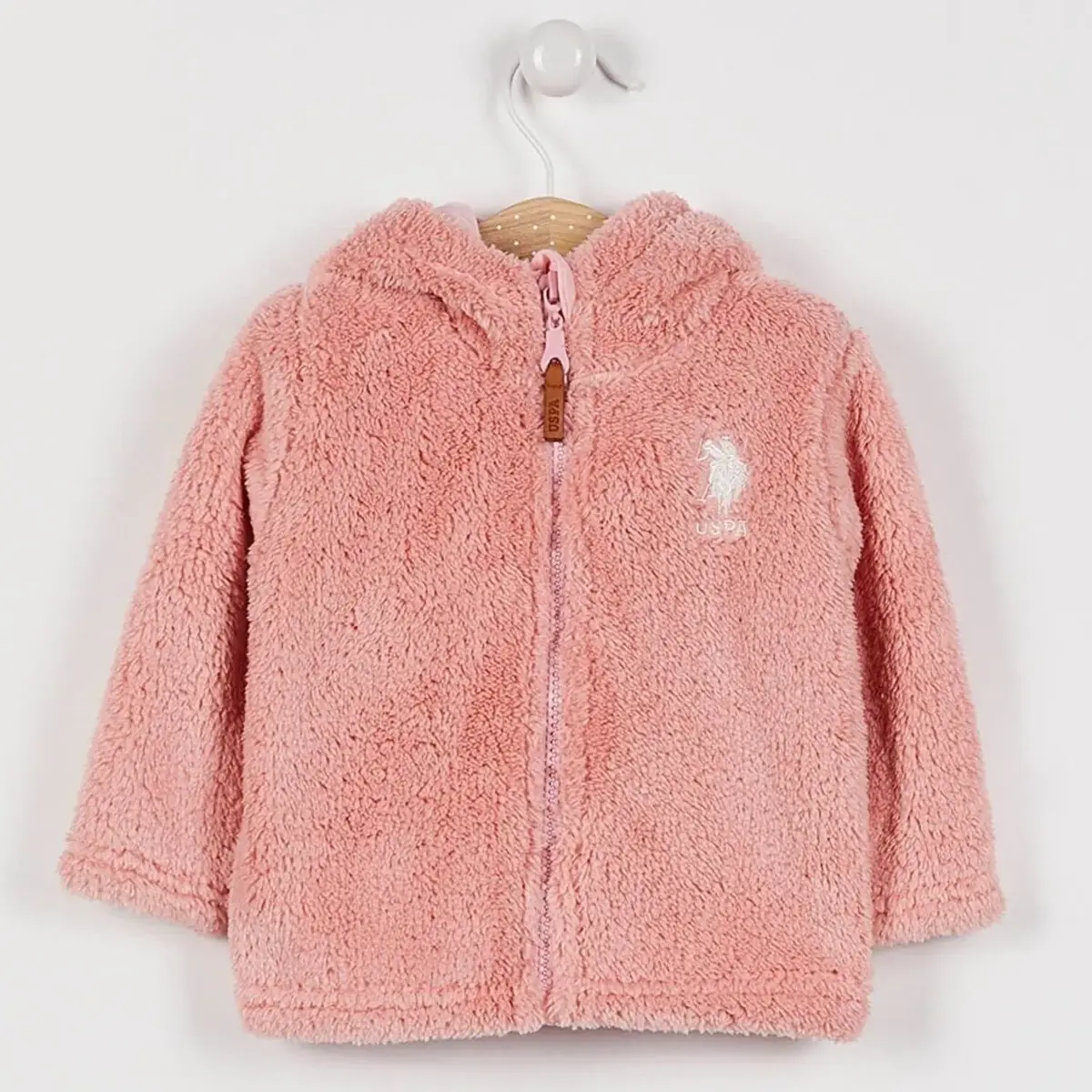 U.S. Polo Hırka Kapşonlu Somon