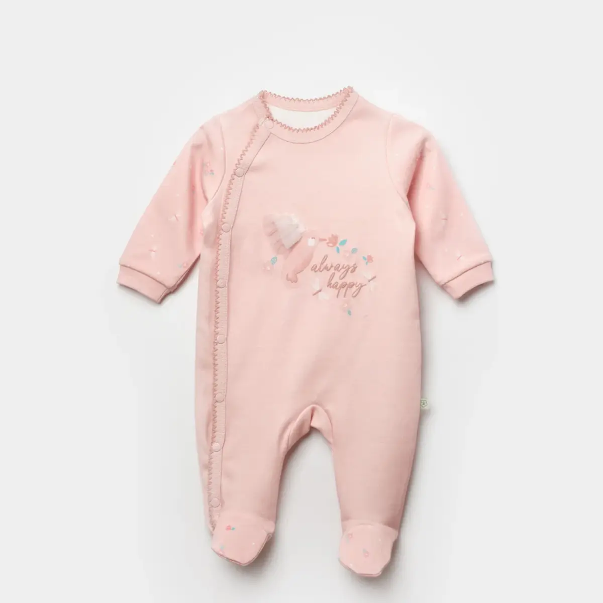 Bibaby Organik Tulum Always Happy Gül Kurusu - Mint