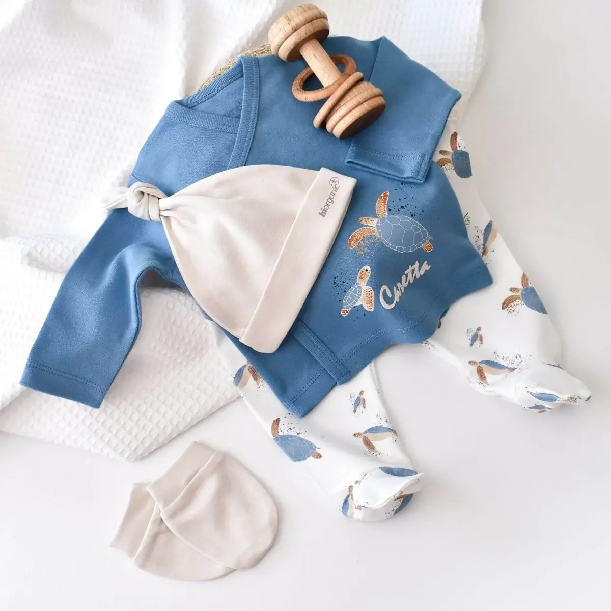 Bibaby Organik Hastane Çıkışı 5li Caretta In Live İndigo