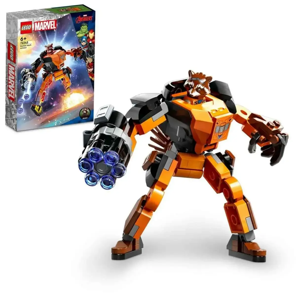 LEGO Marvel Rocket Robot Zırhı Oyuncak Yapım Seti 76243 