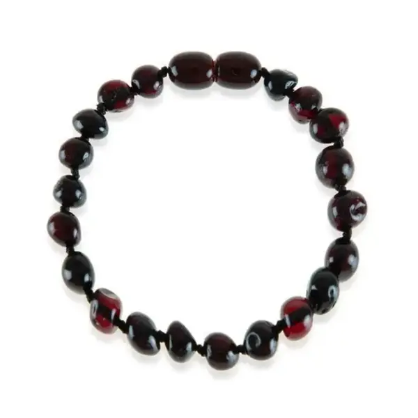 Babyjem Kehribar Bebek Bilekliği Vişne