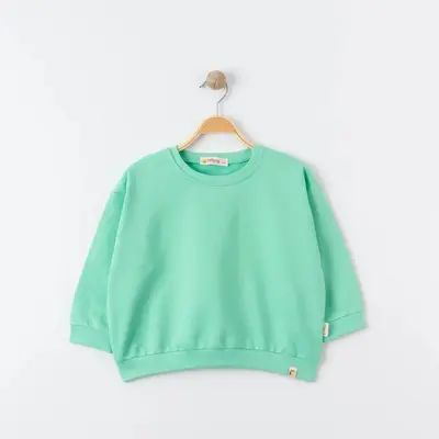 Tiffany Sweatshirt Oversize Theme Turkuaz