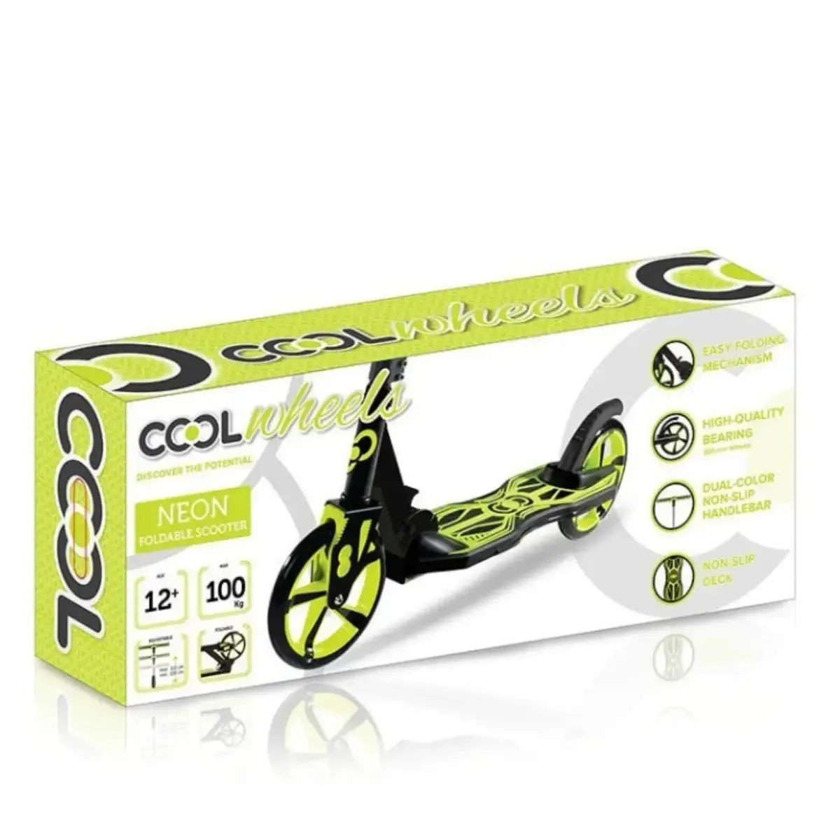 Cool Wheels 2 Tekerlekli Scooter 12+ Neon