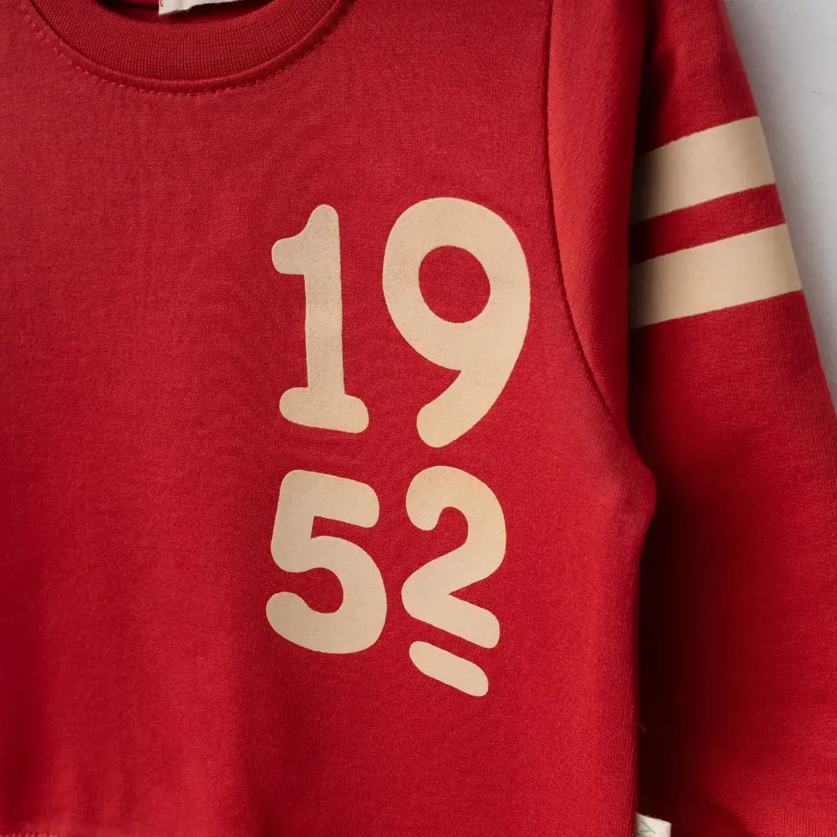 Bebolly Sweatshirt 1952 Baskılı Kırmızı