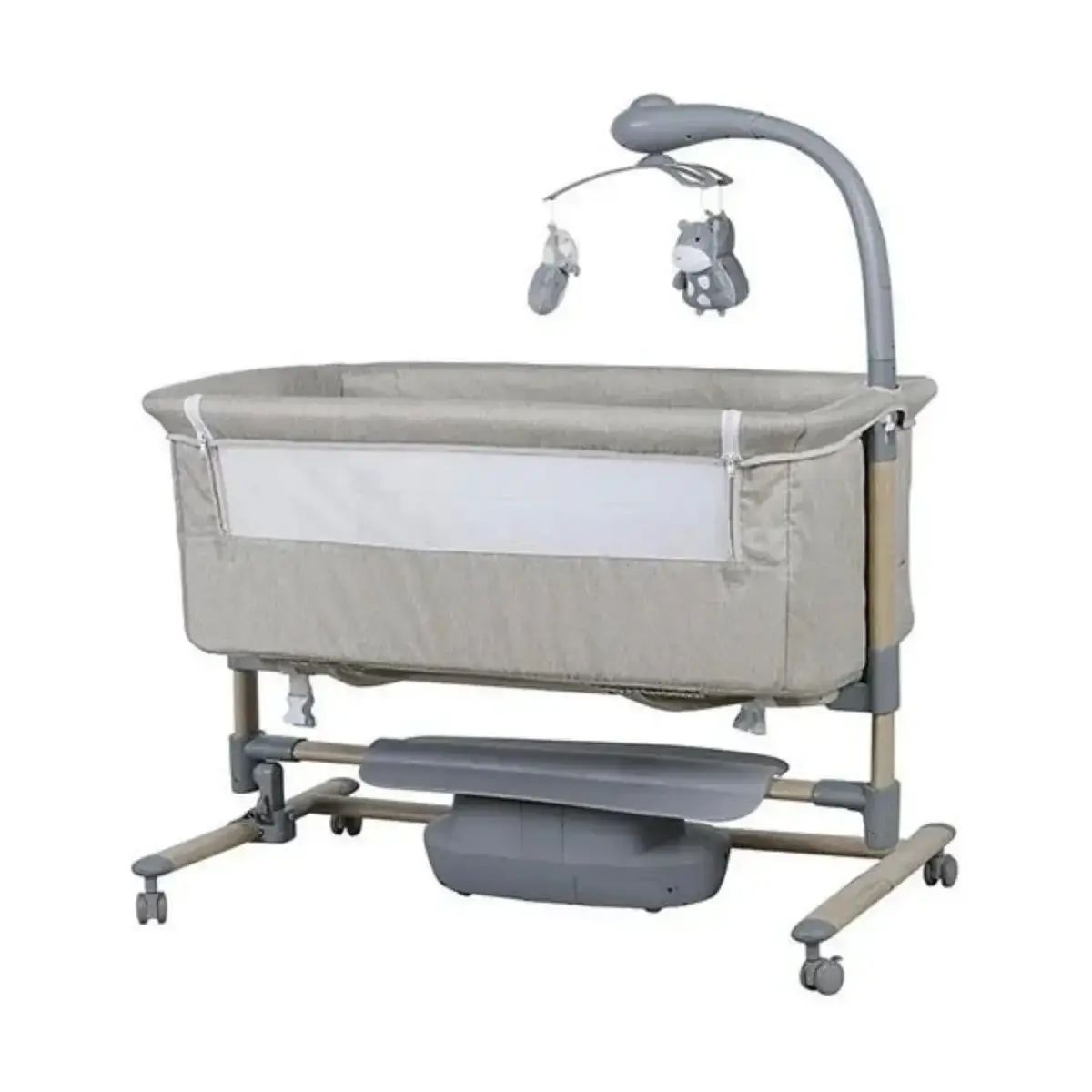 Prego 4091 Carmela Elektrikli Anne Yanı Beşik 57x93 cm Bej