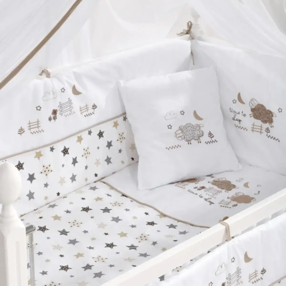 Meltem Kids Woody Beşik 60x120 cm Kuzu