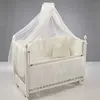 Meltem Kids Kral Beşik 60x120 cm Beyaz - Ekru