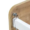 Pratik Sallanır Tekerlekli Anne Yanı Beşik 60X120 Ahşap