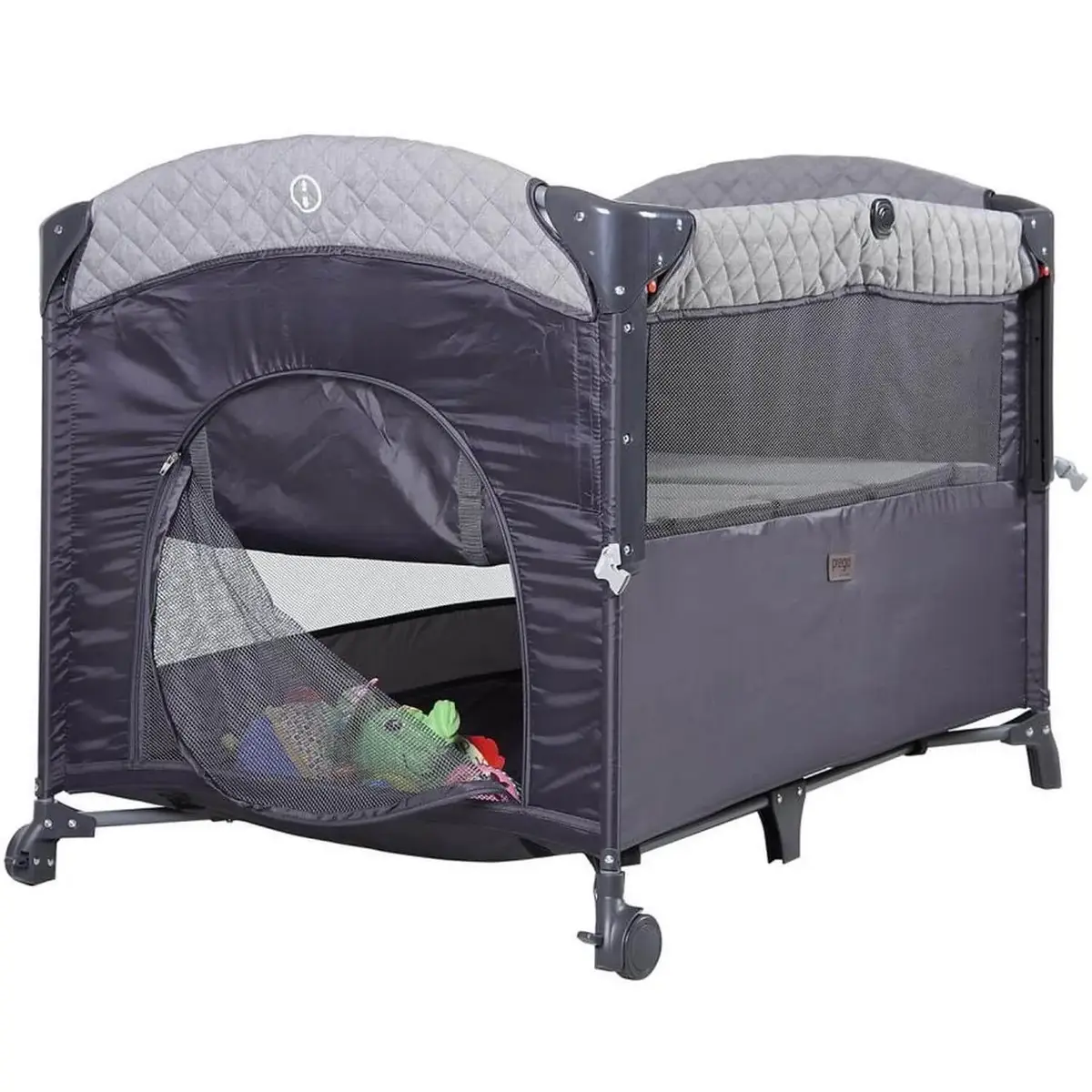 Prego 8041 Miami Basic Anne Yanı Oyun Parkıı 70x110 cm Gri