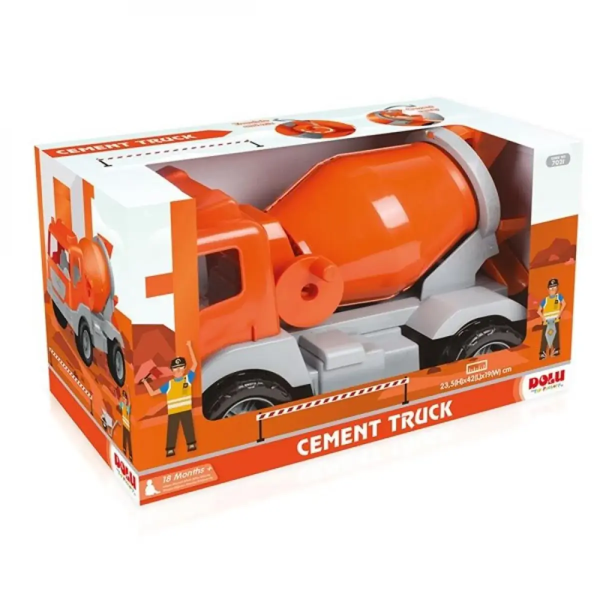 Kutulu Beton Mikser Kamyonu 42 Cm. ( Yeni )