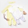 Bibaby Organik Tulum Takımı Tüllü Love You Baby Yellow Lavender