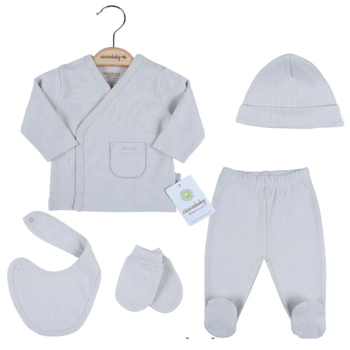 Ciccim Baby Hastane Çıkışı 5li Cepli Taş Ciccim Baby Hastane Çıkışı 5li Cepli Taş