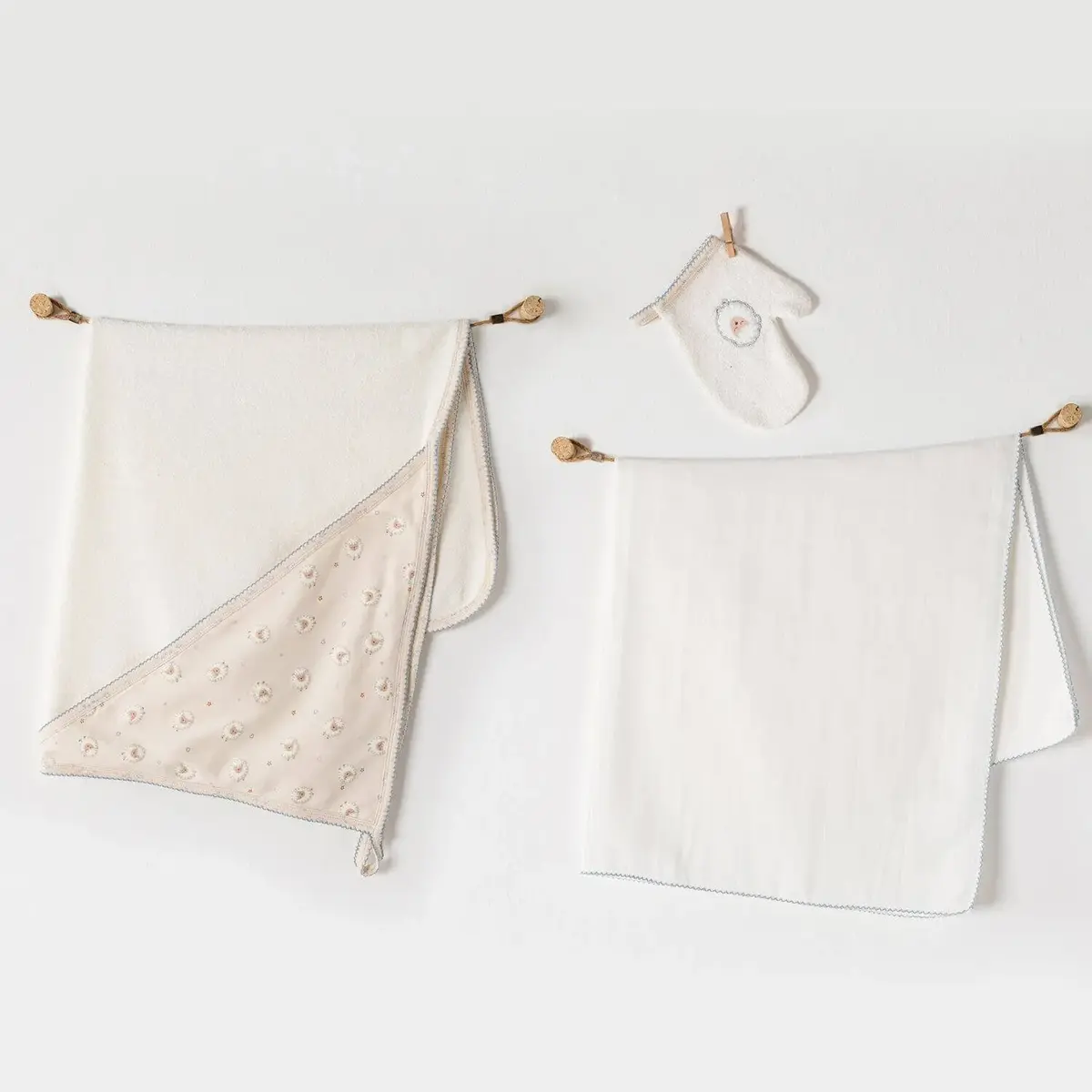 Andy Wawa Havlu Takımı 3lü Tiny Sheep Taş