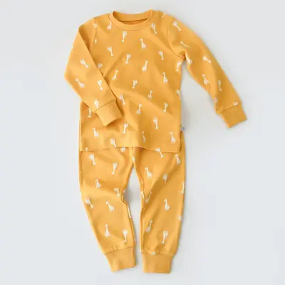 Bibaby Pijama Takımı Happy Graffe Hardal