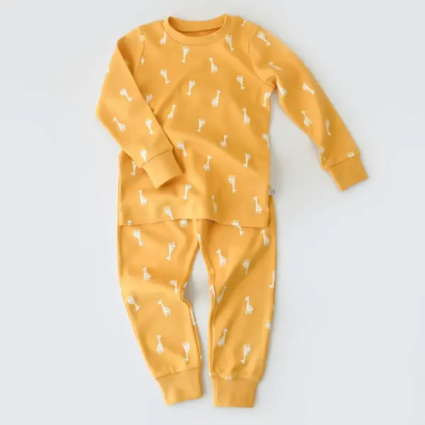 Bibaby Pijama Takımı Happy Graffe Hardal