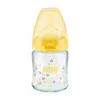 Nuk FC Plus Silikon Emzikli Cam Biberon 120 ml Sarı