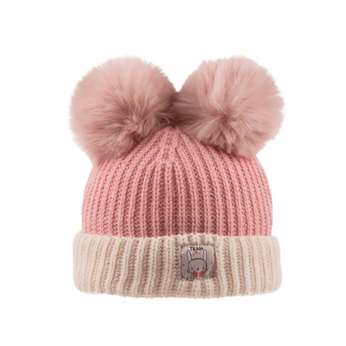 Kitti Atkı Bere Eldiven Takım Pudra