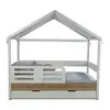 Babyhope Santana Montessori Çatılı Karyola 90x190 Meşe