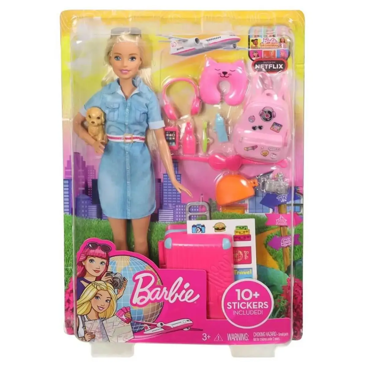 Barbie Seyahatte Bebek ve Aksesuarı