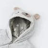 Bibaby Organik Hırka Hug Me Bear Kar Melanj