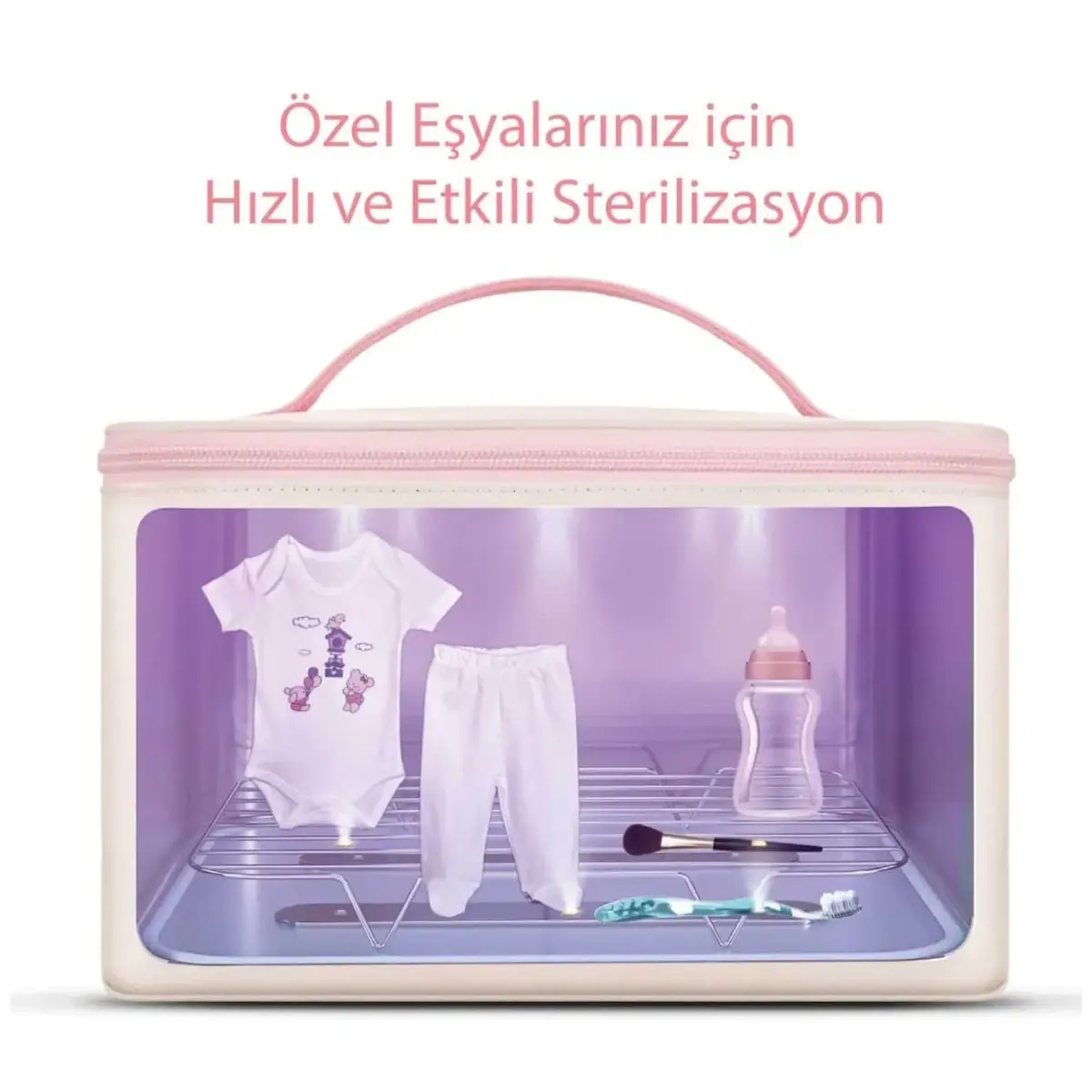 59S P26 Ultraviyole-C LED Çok Fonksiyonlu Sterilizasyon Çantası