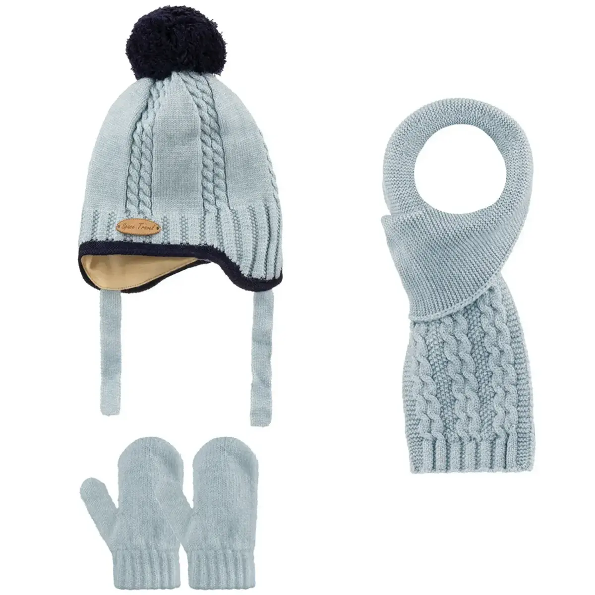 Kitti Eldiven Atkı Bere Takım 0-18 Ay Açık Mavi Asortili