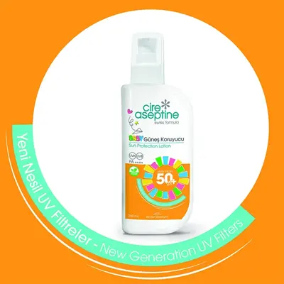 Cire Aseptine Bebek Güneş Koruyucu 50 SPF 200 ml Yeni Nesil Filtre