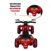 Akülü Atv Müzikli ve Led Işıklı 6V Safari Kırmızı