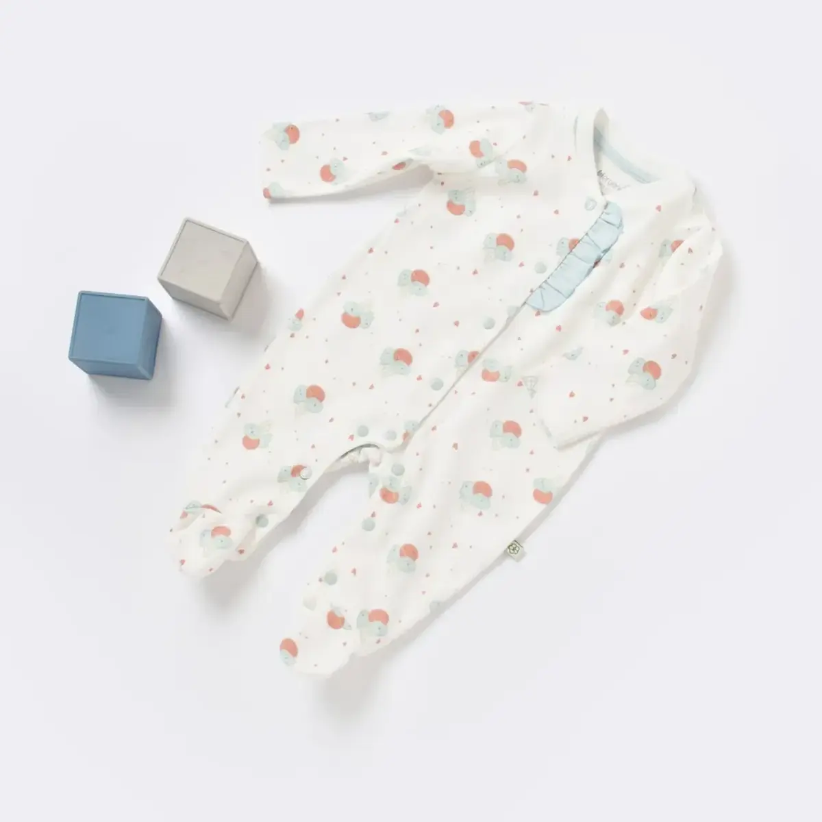 Bibaby Organik Tulum Pretty Ears Bunny Ekru