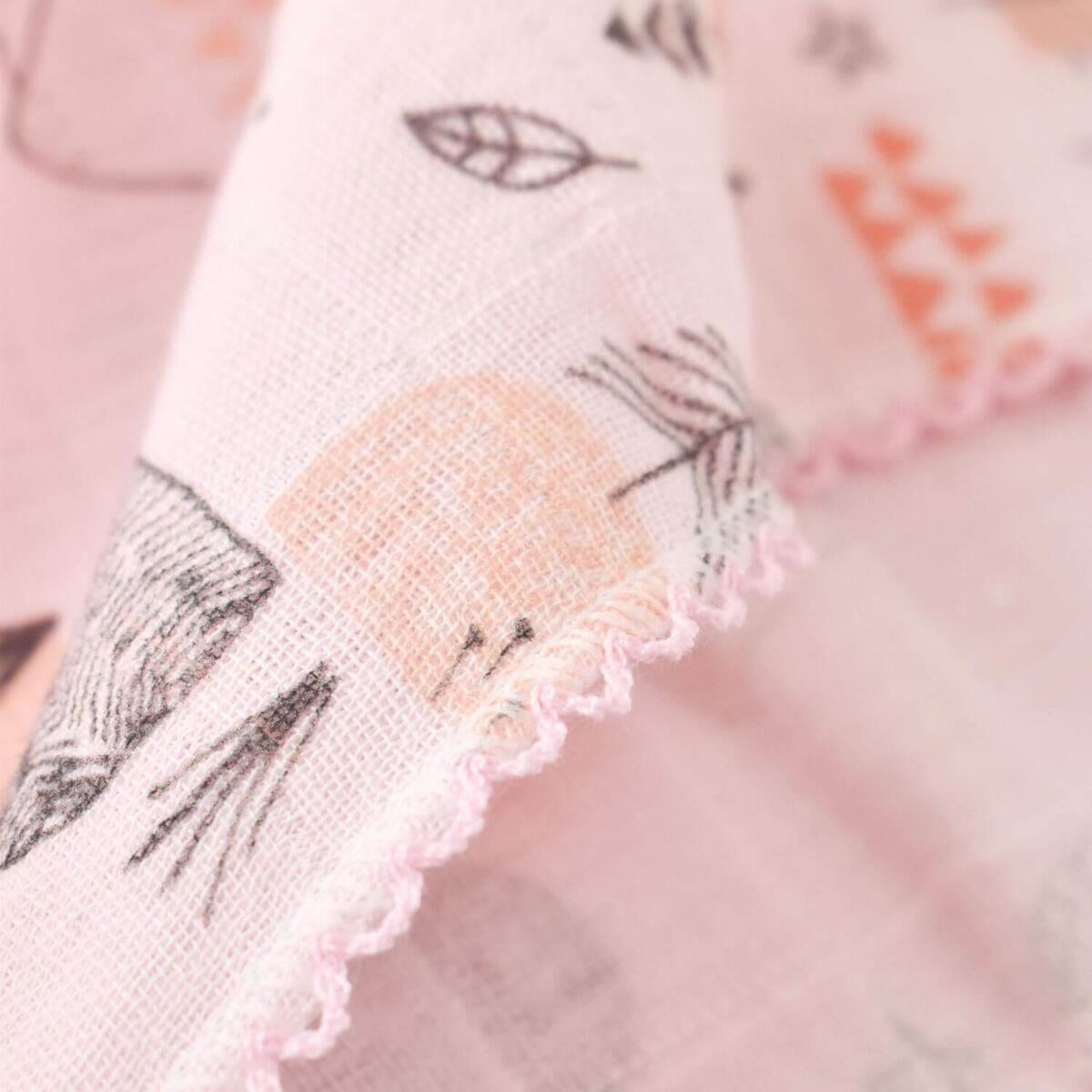 Bibaby Müslin Battaniye Mountain Pembe