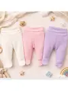 Angeltouch Pantolon Patikli Raporlu  3'lü Set Kız Bebek 6-9 Ay