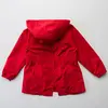 Midimod Yağmurluk Ponponlu Kırmızı