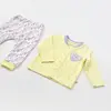 Bibaby Organik Pijama Takımı Love You Baby Yellow Lavander