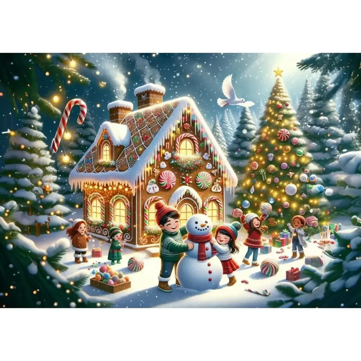 Art Çocuk Mutlu Yılbaşı 200 Parça Puzzle