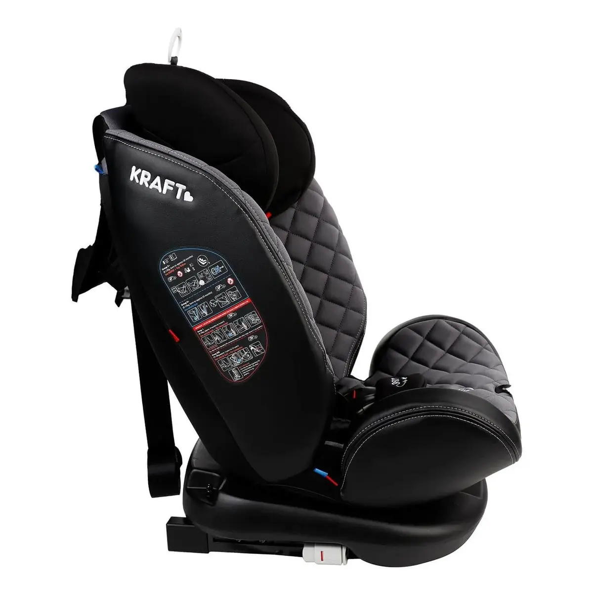Kraft Safe Turn Oto Koltuğu 0-36 Kg Black Grey