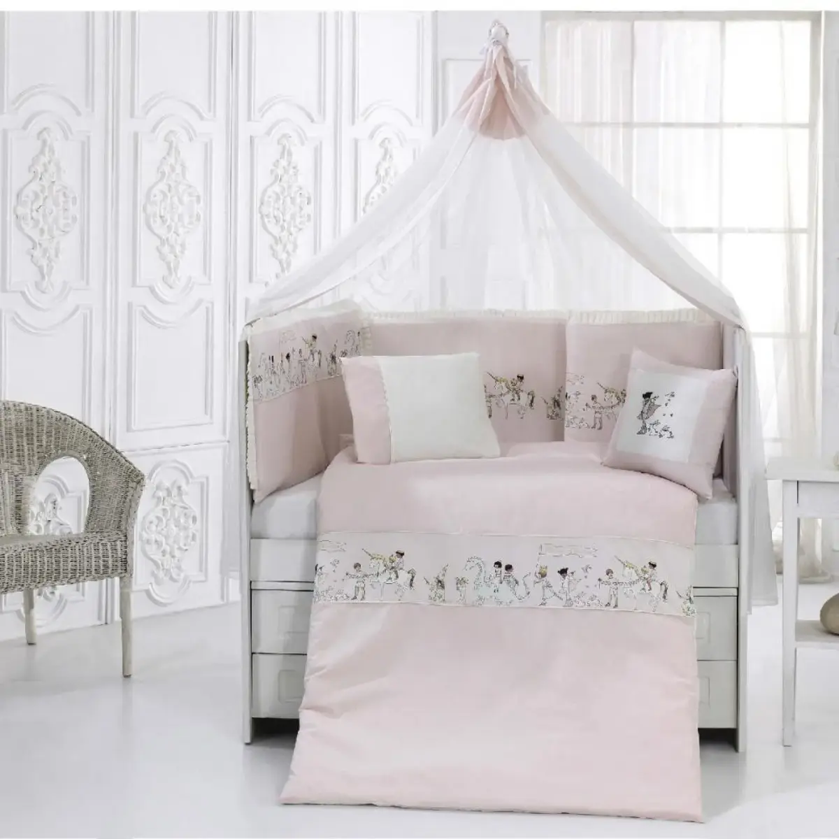 Momishop Masal Uyku Seti Love Coll. 65x125 Pudra Momishop Masal Uyku Seti Love Coll. 65x125 Pudra