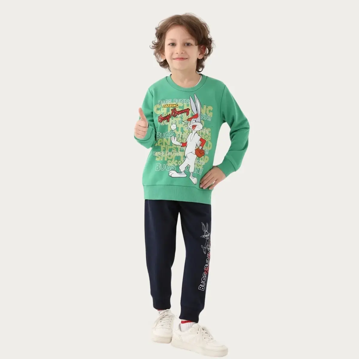 Looney Tunes Eşofman Takımı Çam Yeşili