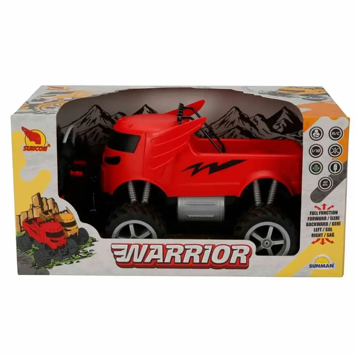 Suncon Warrior USB Şarjlı Uzaktan Kumandalı Araba 28 cm 1:18 