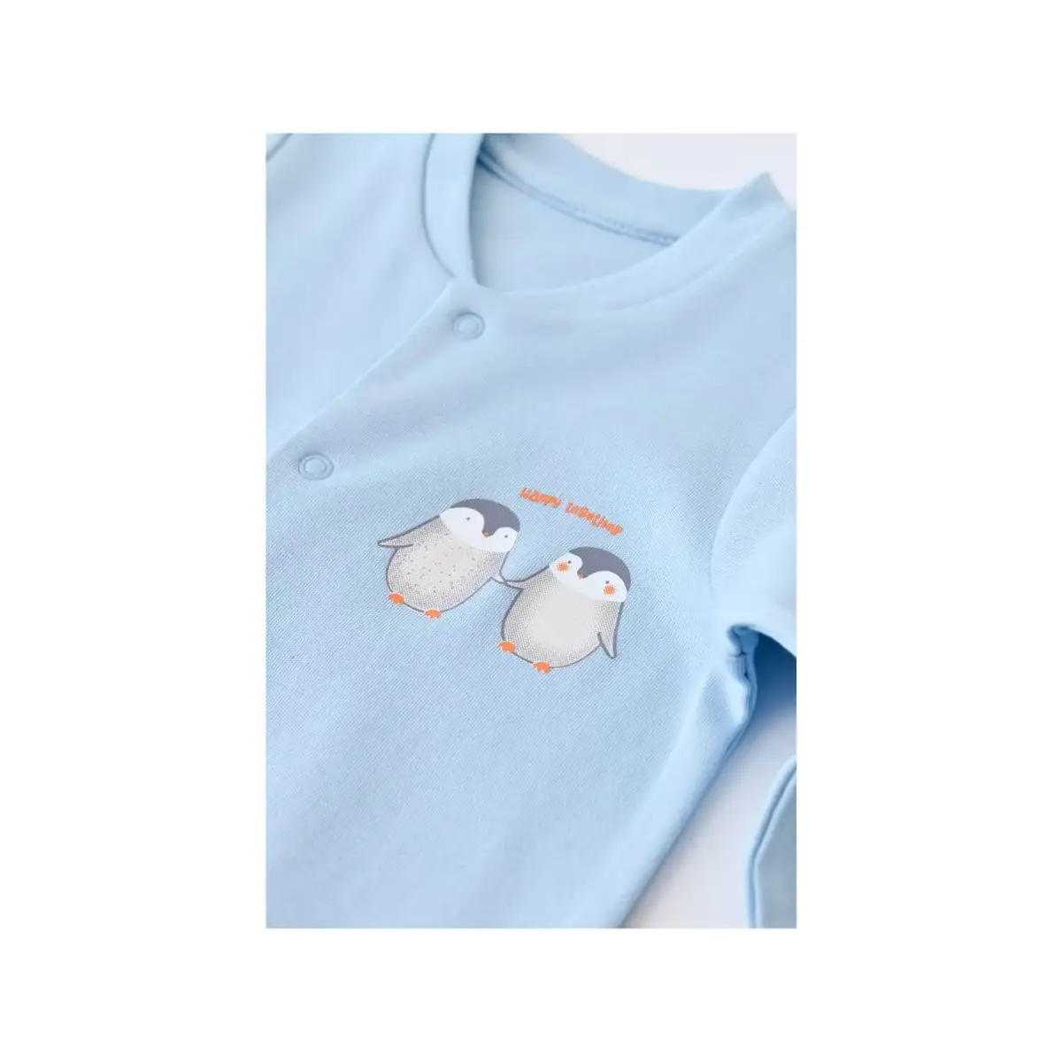 Bibaby Organik Tulum Hello New Penguins Mavi