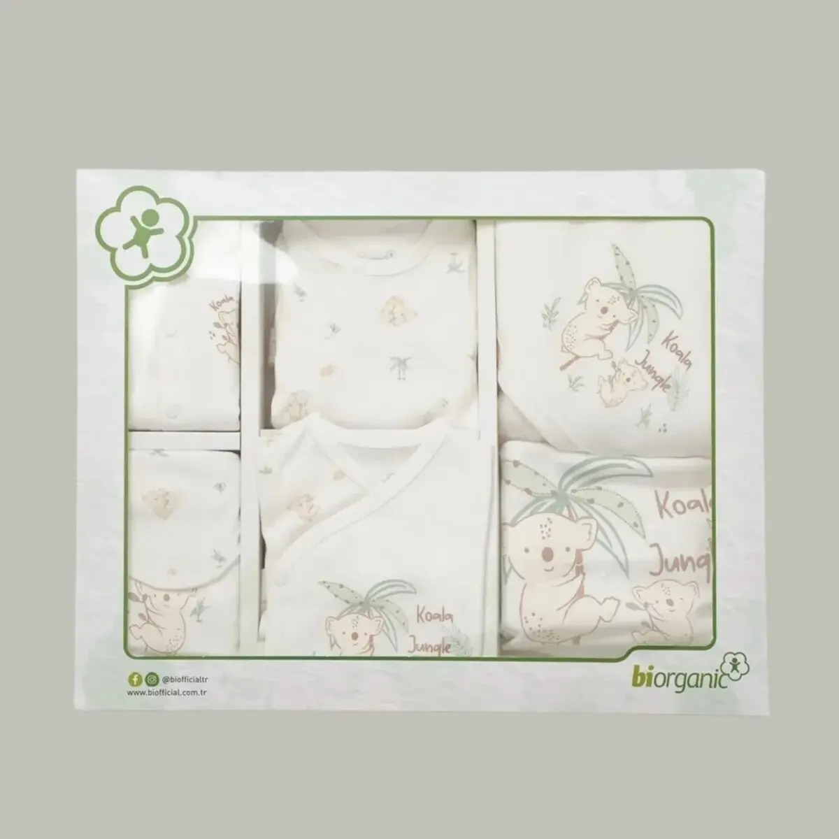 Bibaby Organik Hastane Çıkışı 20li Koala Jungle Mint