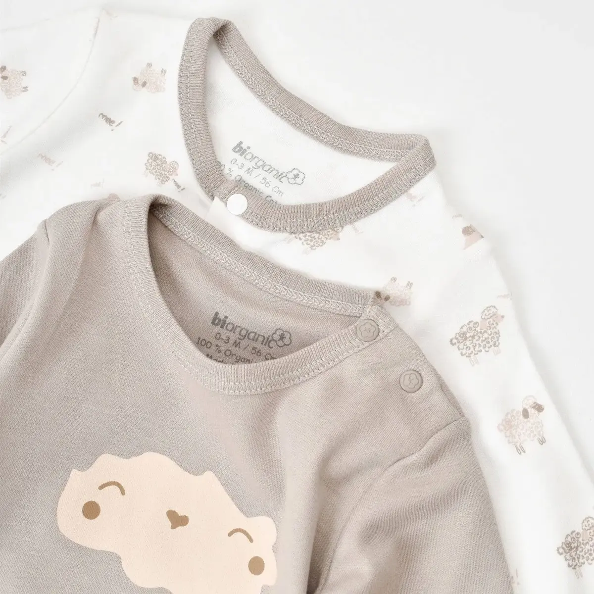 Bibaby Organik Tulum Takımı Tüllü Curly Sheep Bej