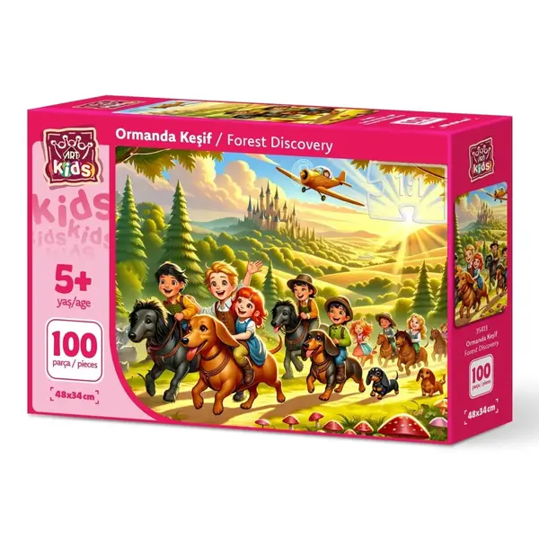 Art Çocuk Ormanda Keşif 100 Parça Puzzle