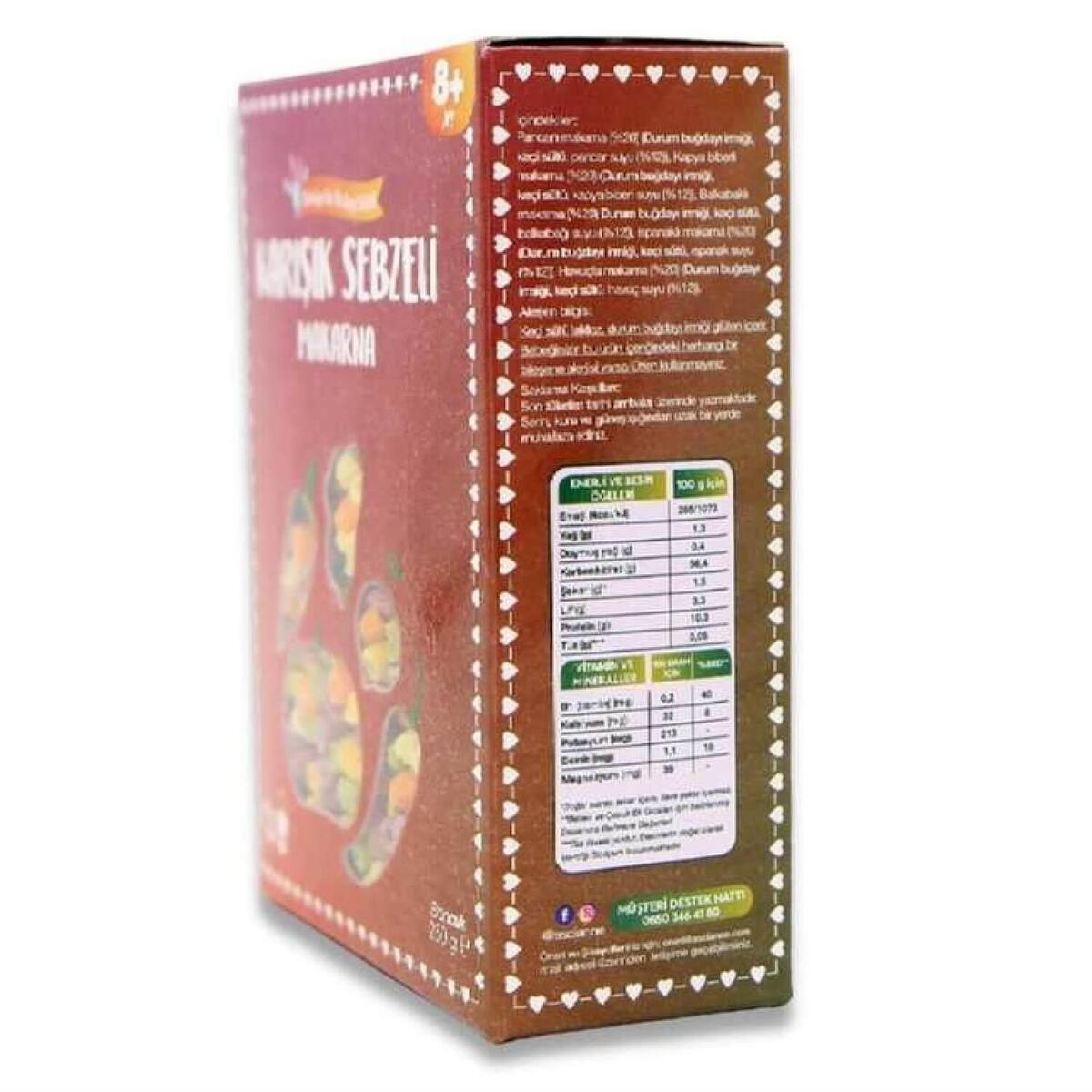 Aşçı Anne Karışık Sebzeli Makarna Boncuk 250 gr