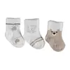 Bibaby Organik Çorap Soket 3lü Bear Kahverengi