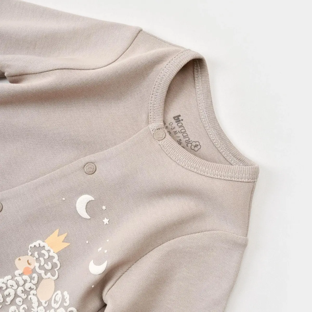 Bibaby Organik Tulum Çoraptlon Curly Sheep Bej