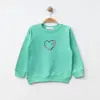Bebolly Sweatshirt Kalp Baskılı Mint