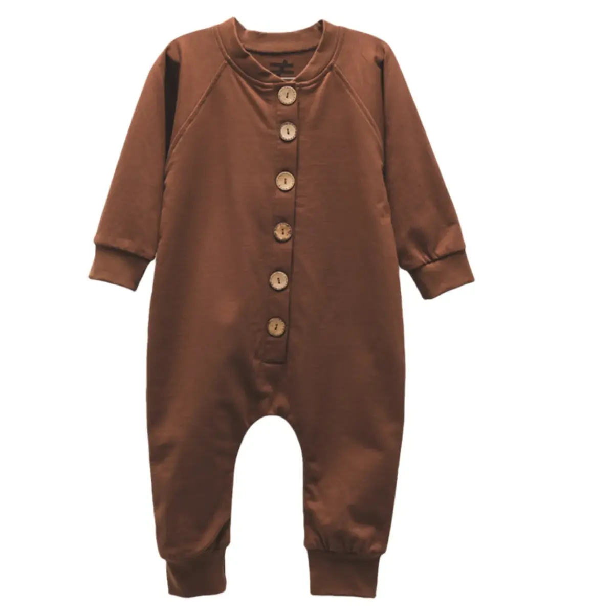 Moi Noi Tulum Önden Düğmeli Kahverengi Moi Noi Tulum Önden Düğmeli Kahverengi