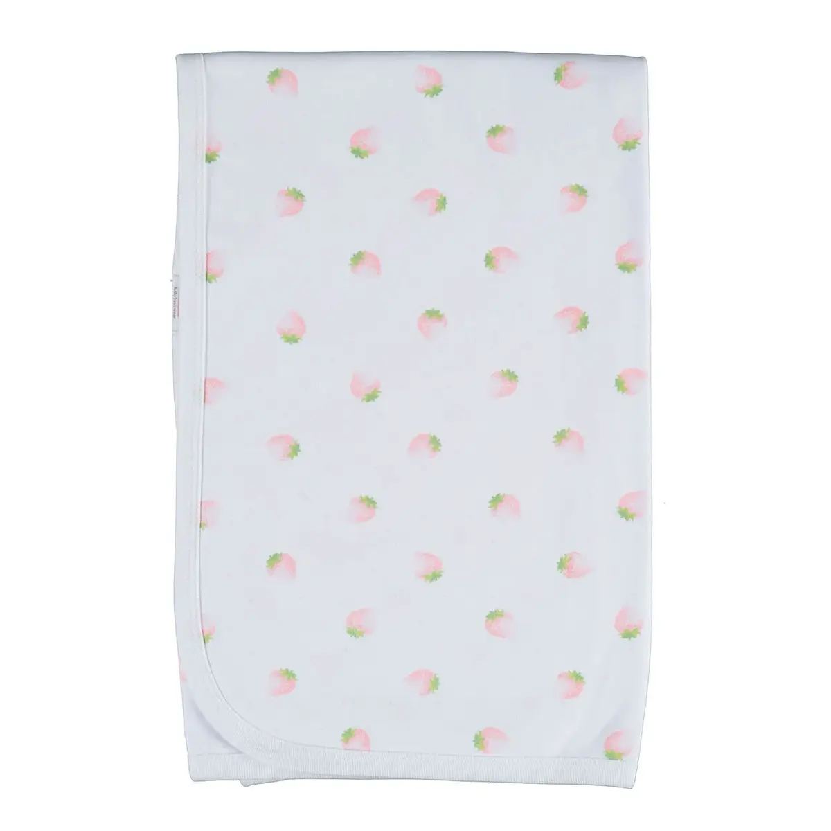 Bibaby Battaniye Bimini Çilek Desenli Beyaz